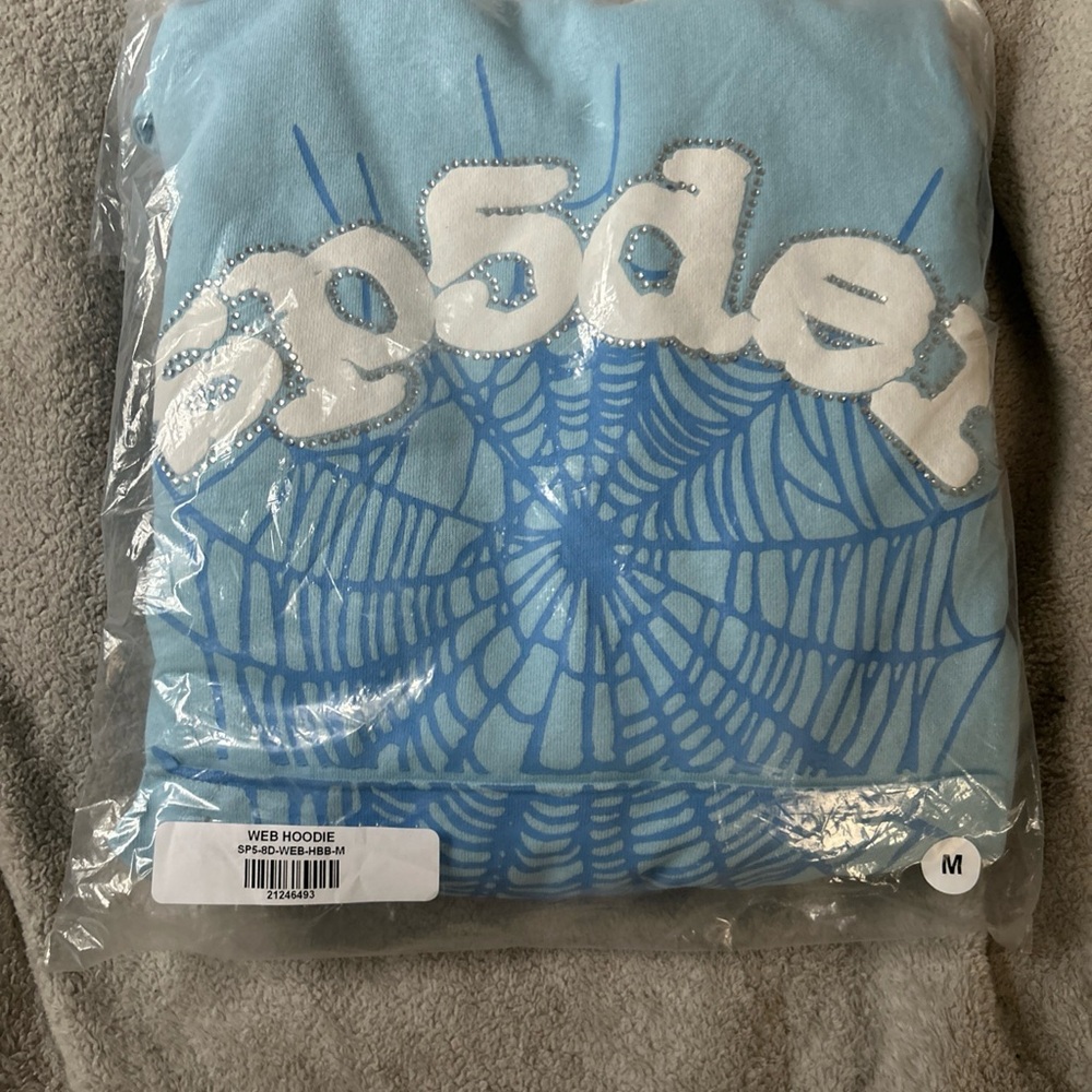Spider Blue Hoodie